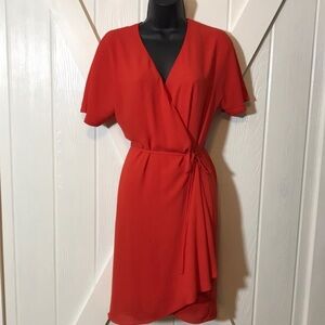 Aritzia Babaton Reddish Wallace Wrap Dress